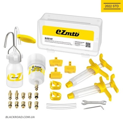 Набір EZmtb metal Bleeding Kit Professional 2022 STD для прокачування гідравлічних гальм SHIMANO, SRAM, TEKTRO, AVID, MAGURA